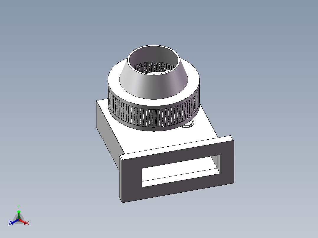 清洁化环模制粒机三维设计正等轴测图