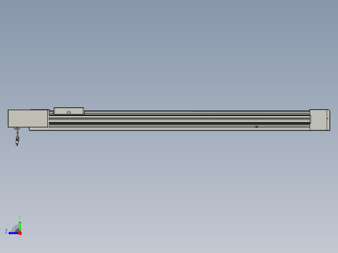 威洛博直线电机模组EB8-L100-S1100-BL-P75-MS3右视图