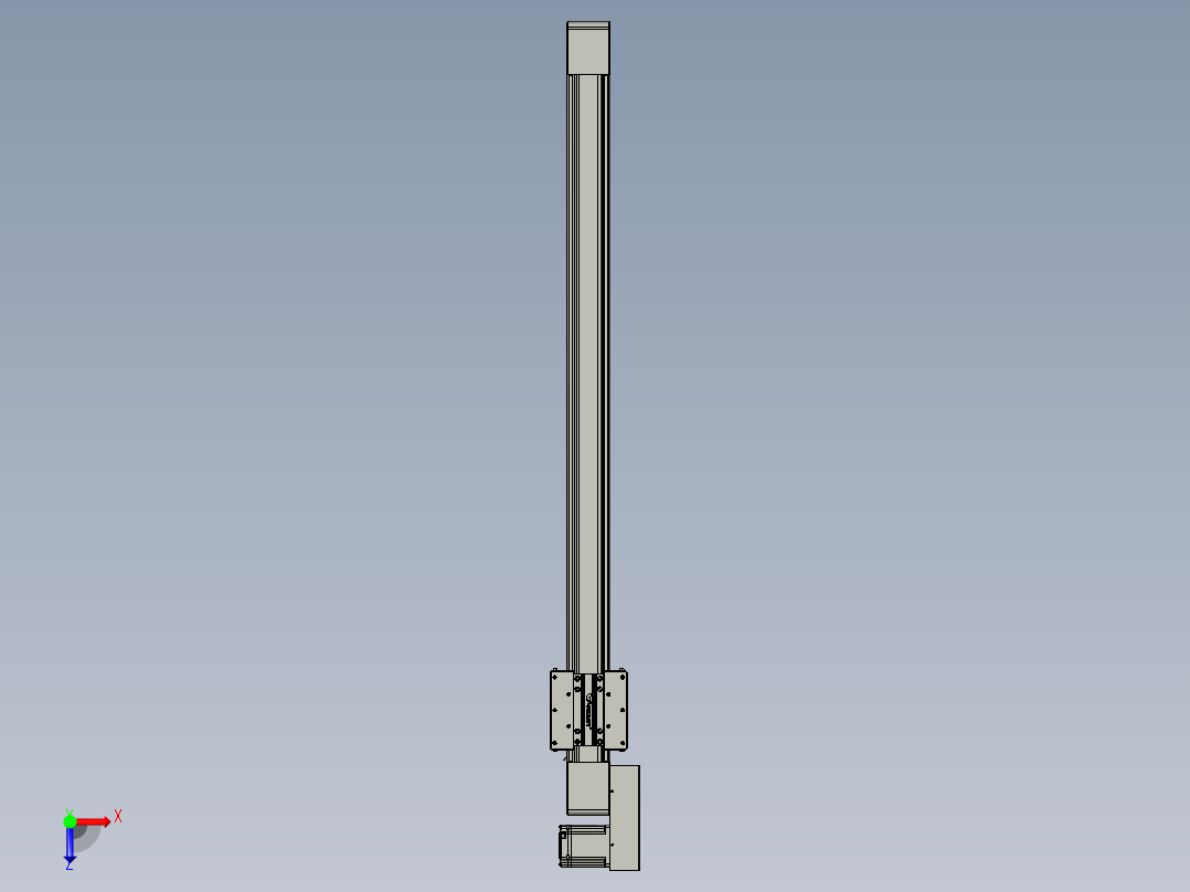 威洛博直线电机模组EB8-L100-S1100-BL-P75-MS3俯视图
