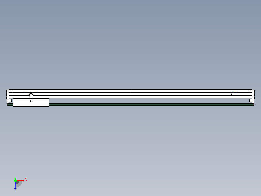 威洛博VL系列直线电机模组-VL22H3-S1150俯视图