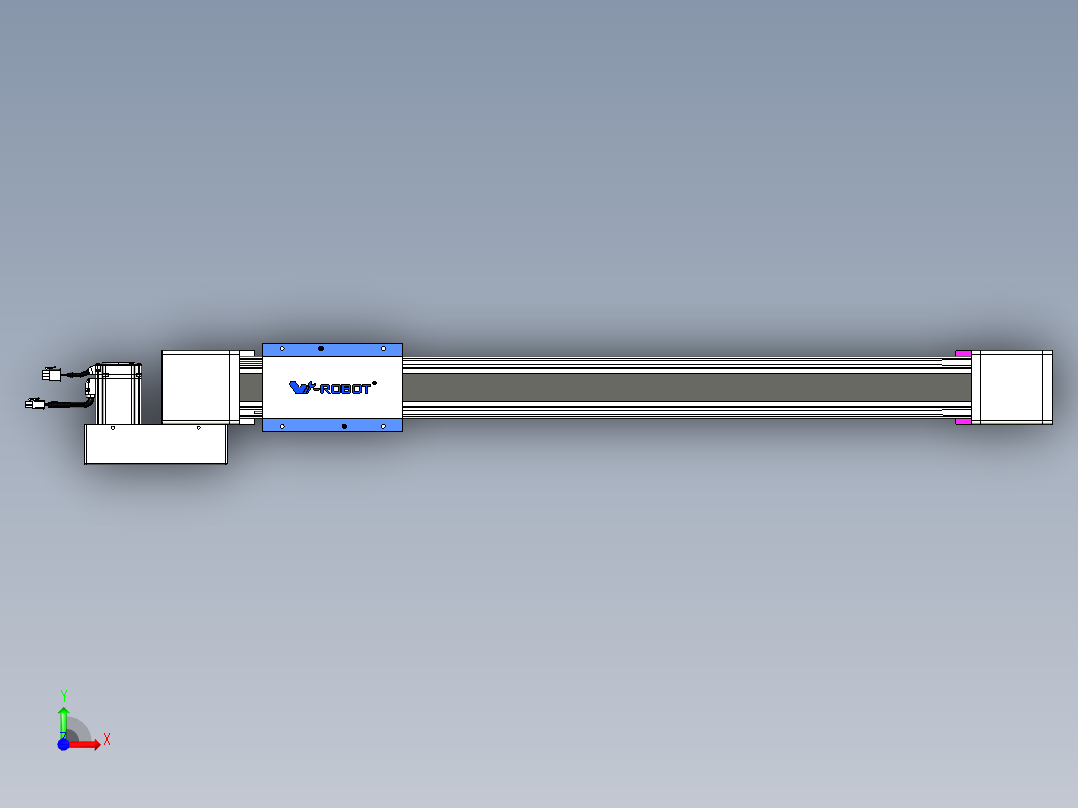 威洛博LB.GB同步带传动--欧规系列GB8-L96-S700-BL-P40前视图
