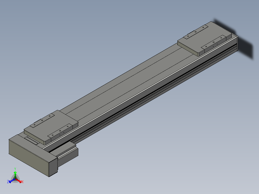直线模组LHC14-S800-L设计图纸
