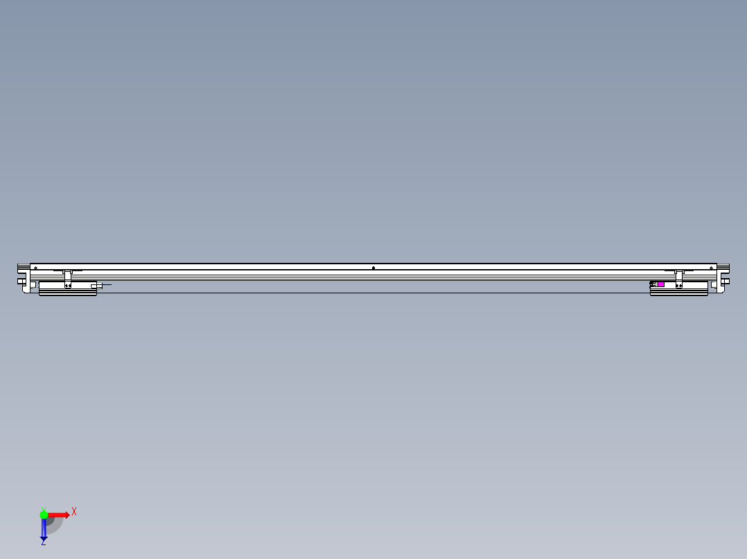 威洛博VL系列直线电机模组-2VL17E2-S1500俯视图