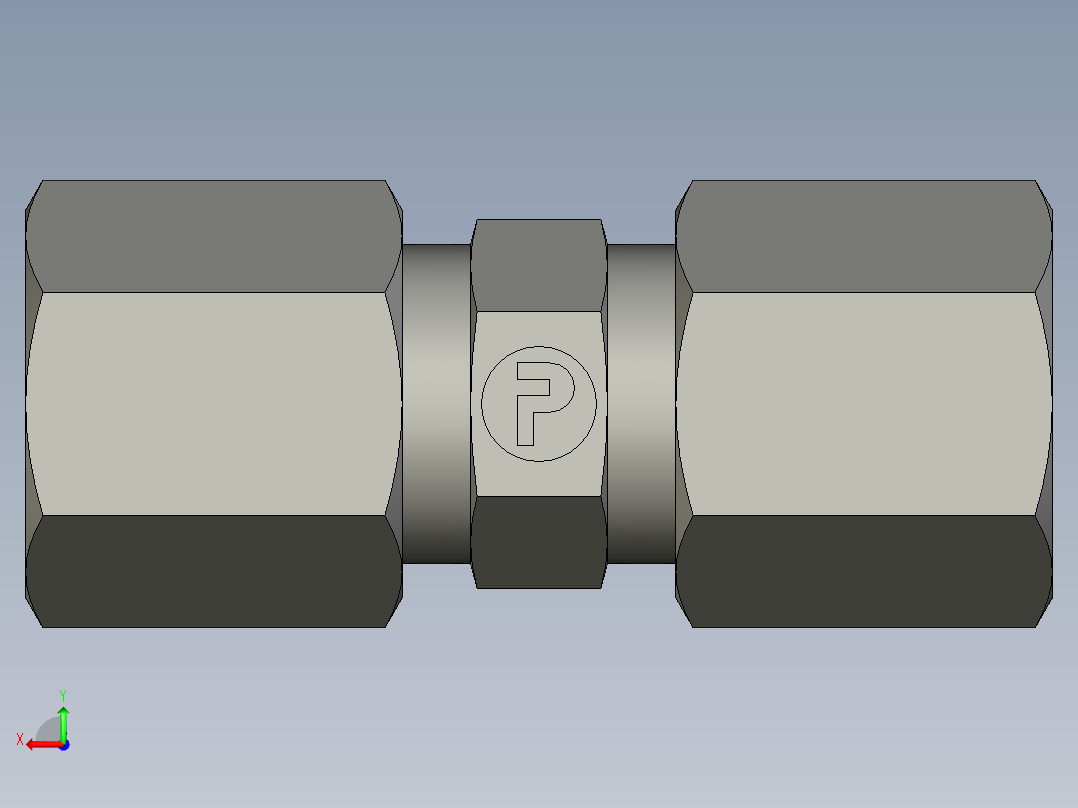 卡套式工业通用硬管接头EO Union G06ZS71后视图