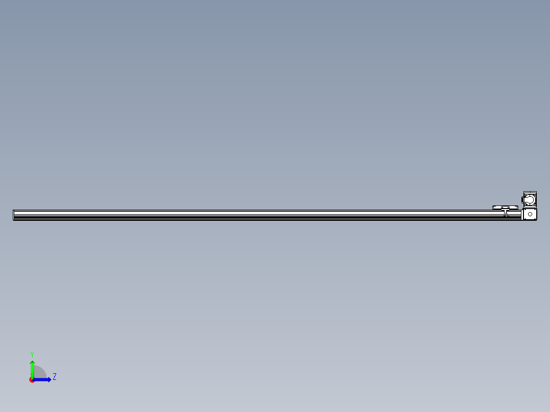 同步带全封闭直线模组TPA-HCB-105D-90-L2400-RU-Y-P20-N3左视图