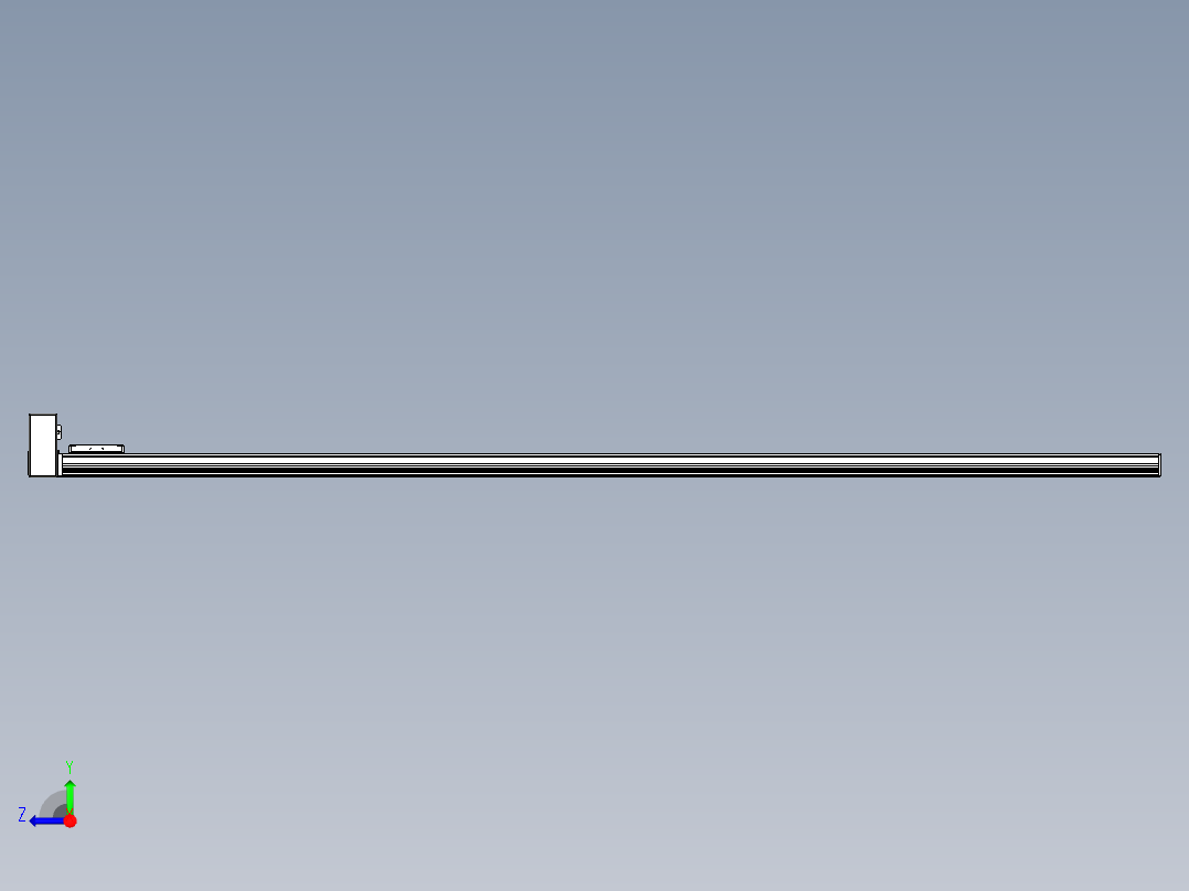 同步带全封闭直线模组TPA-HCB-105D-90-L2400-RU-Y-P20-N3右视图