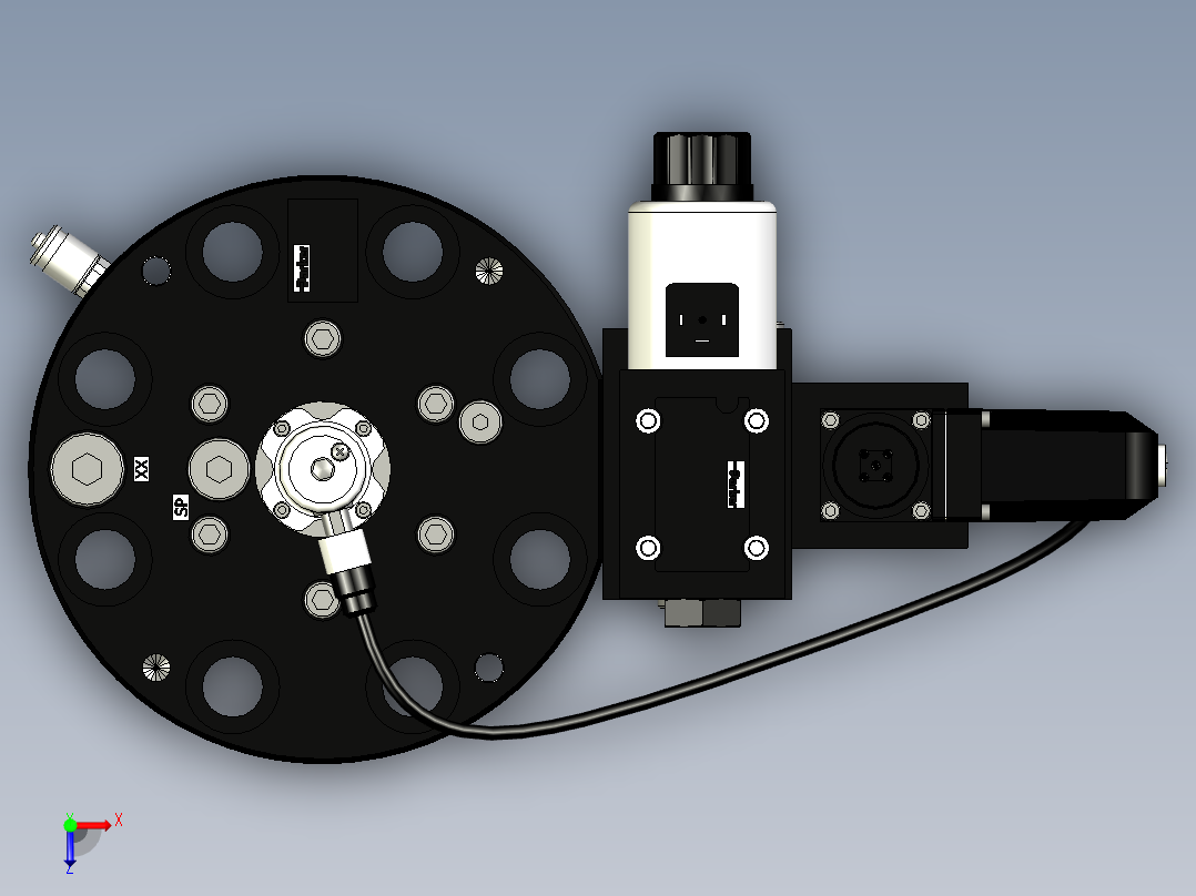 止回阀、插装阀、先导阀-插装阀-液压插装阀-液压二通插装阀系列图纸俯视图