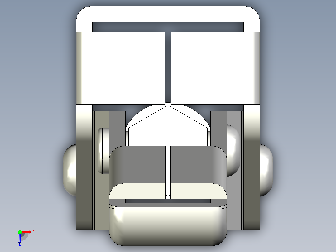 門閂式夾鉗SSP(D)-3D多系列多零件图纸模型俯视图