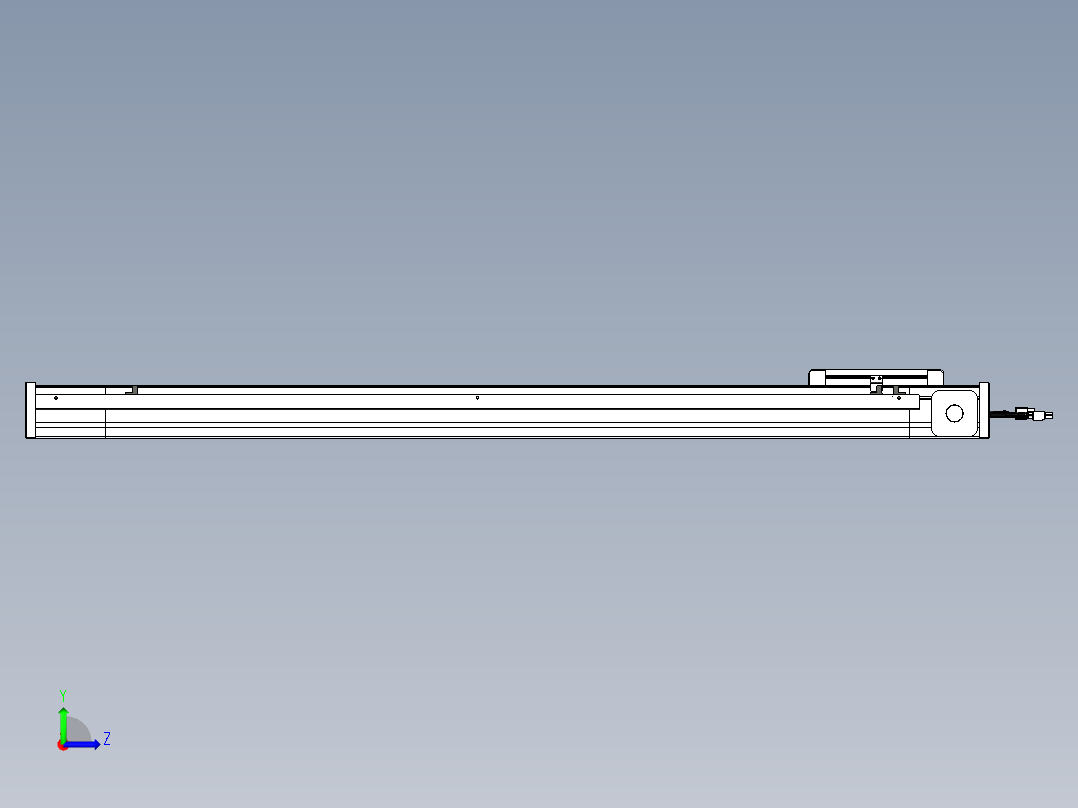 威洛博LB.GB同步带传动--欧规系列LB6A-L130-S900-BL左视图