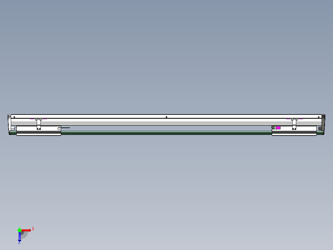 威洛博VL系列直线电机模组-2VL22H3-S950俯视图