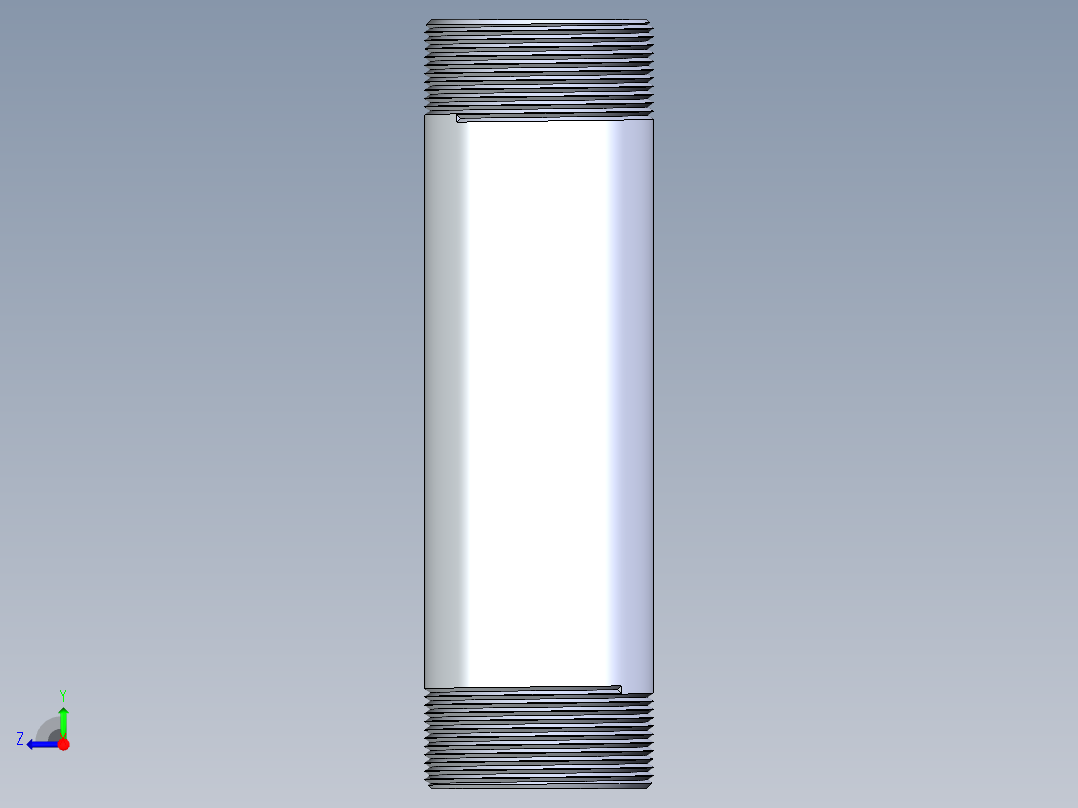 聚氯乙烯配件33-Sch80_Nipple_MPTxMPT_861-257_2in x 8in右视图