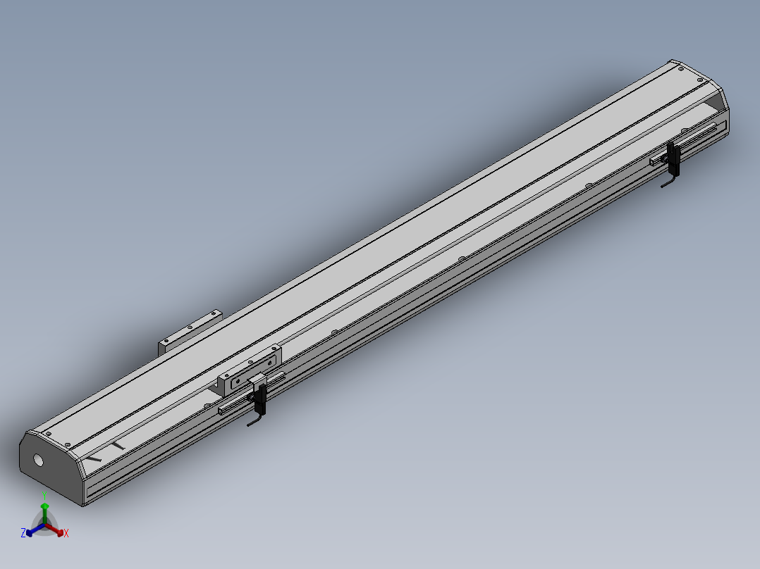 精密模组MY100-T10-650L-M-P10B-C4-C正等轴测图