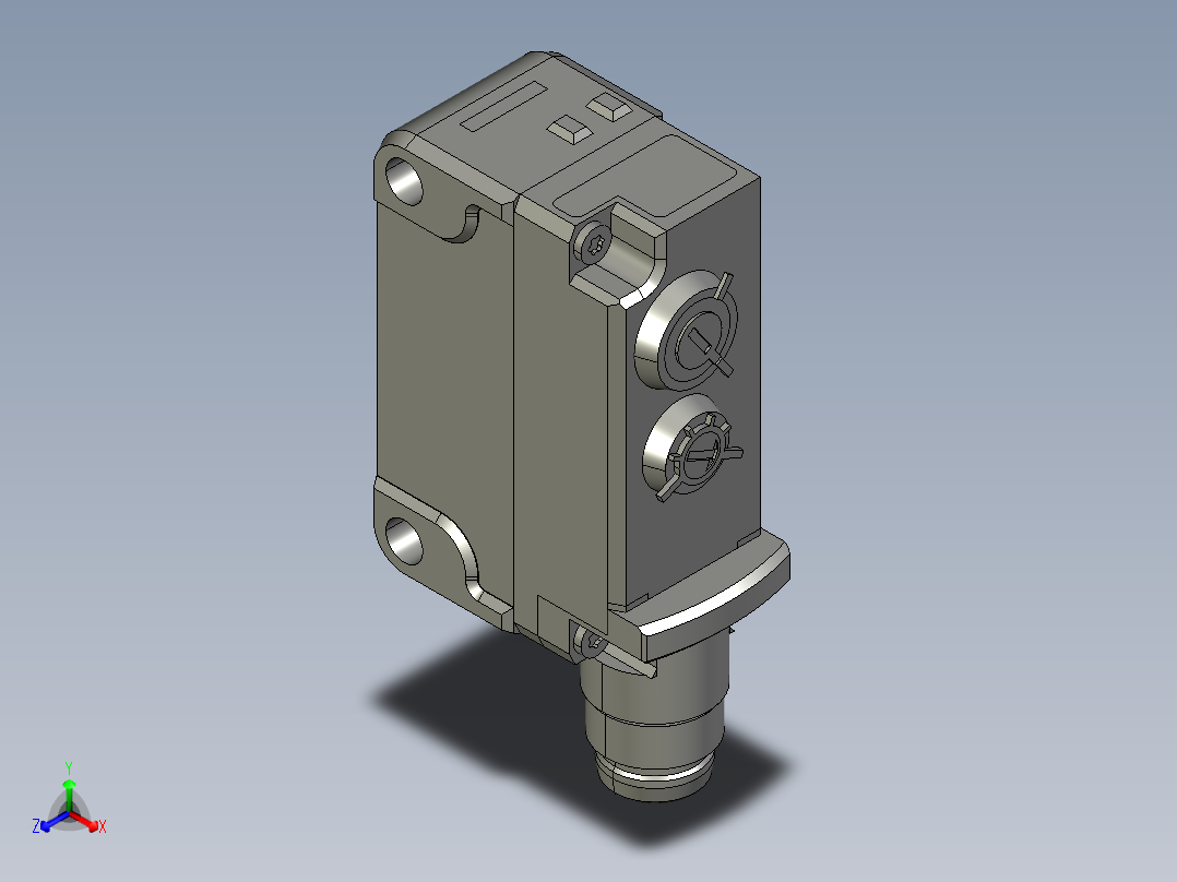 基恩士PZ-G61C_62C_kc图纸模型正等轴测图