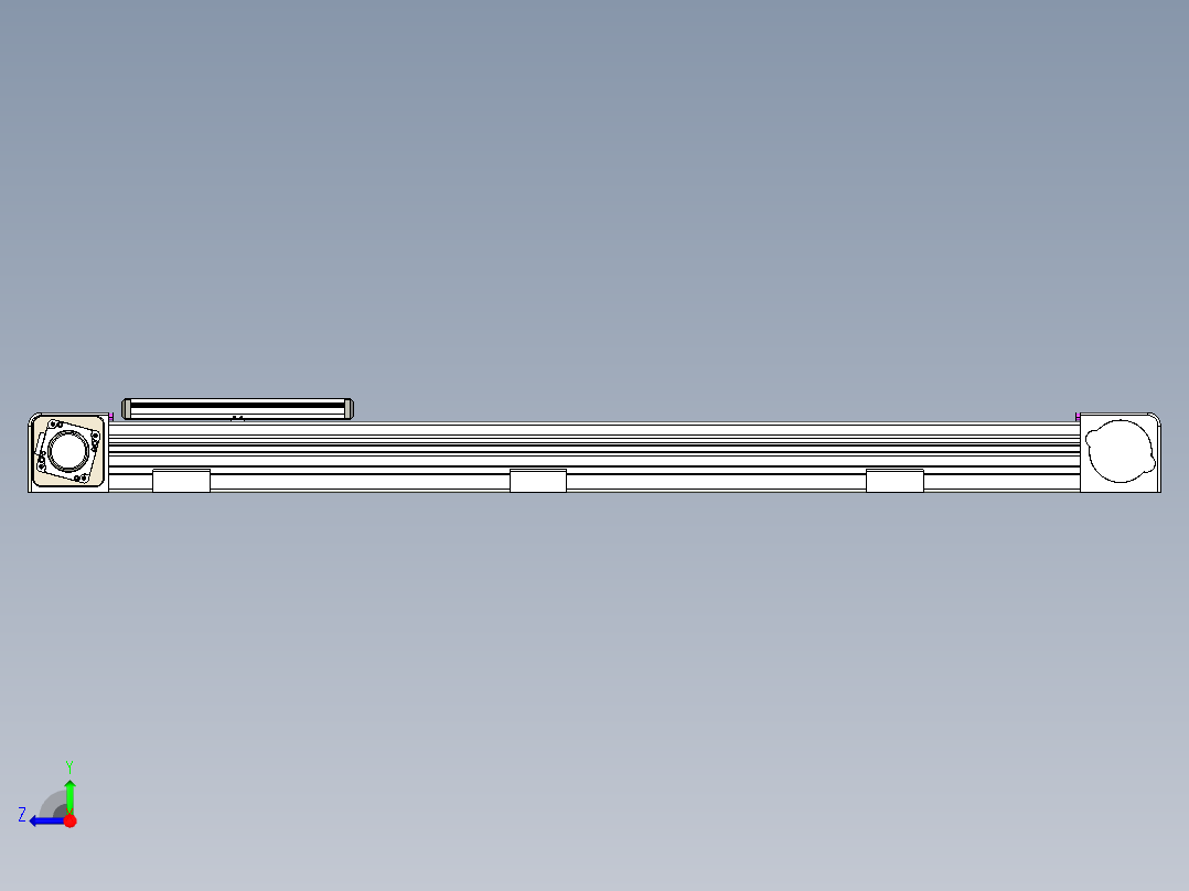同步带滑台-欧规B8-L176-S800-L-ZP40-D3-N5右视图