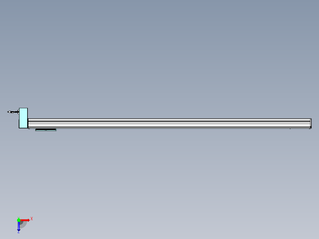 威洛博VBC同步带传动一无尘环境VBC14-L45-S1850-BRD-ZP40-C3俯视图