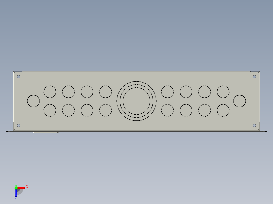 嵌入式配电箱俯视图