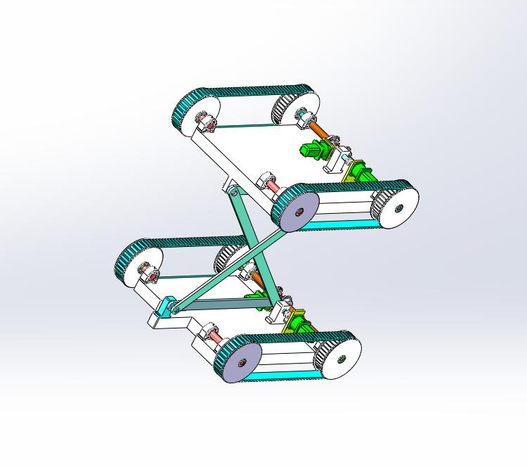 Q113-反平行四边形轮式移动机器人的设计【三维SolidWorks】