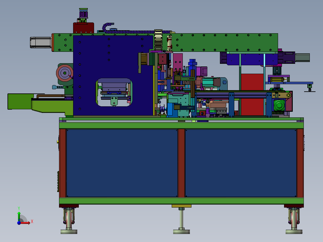 电路板双面涂胶机前视图