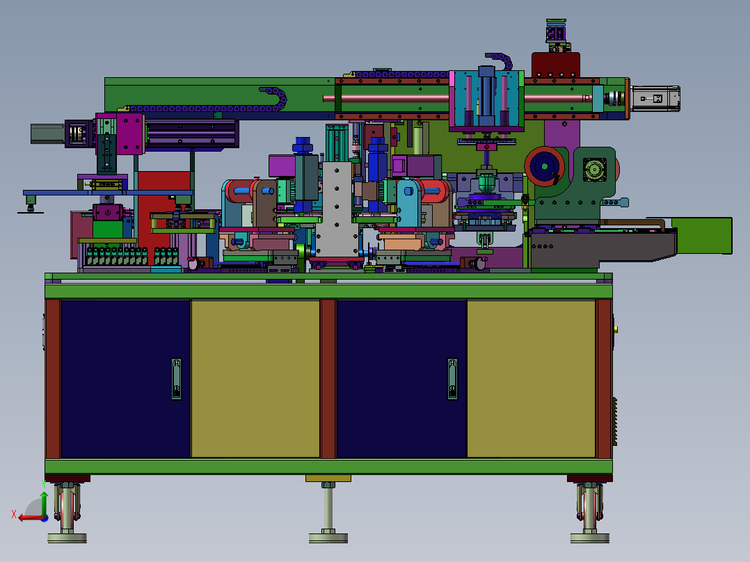 电路板双面涂胶机后视图