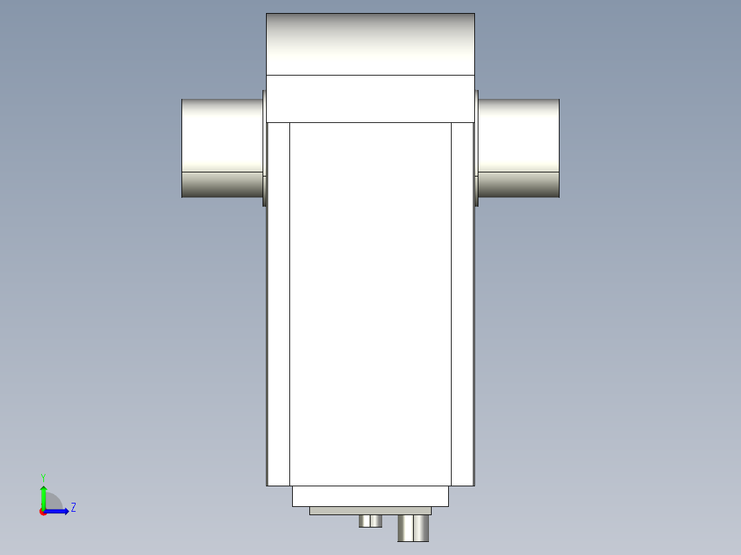 德克斯TUNKERS气缸数模KS_80_2_A00_T12_060GRAD左视图