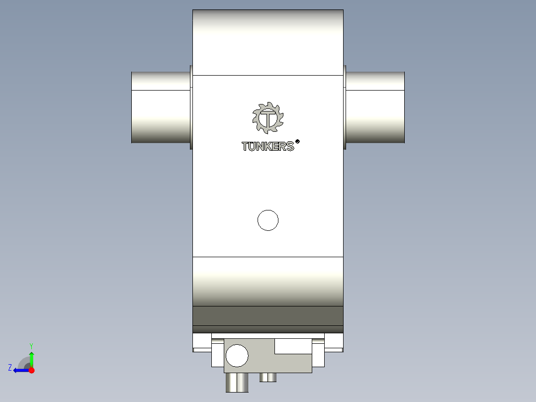 德克斯TUNKERS气缸数模KS_80_2_A00_T12_060GRAD右视图
