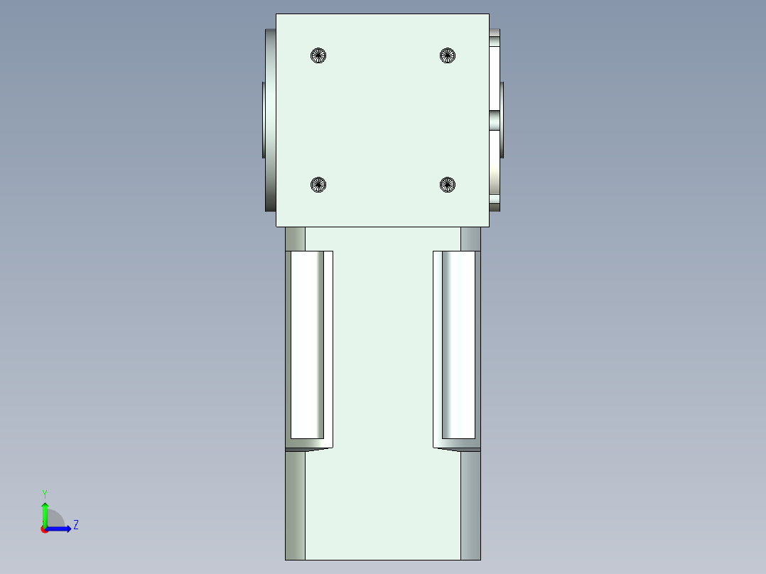换向器PW70双孔 PLX60-L2 11-60-75-M5左视图