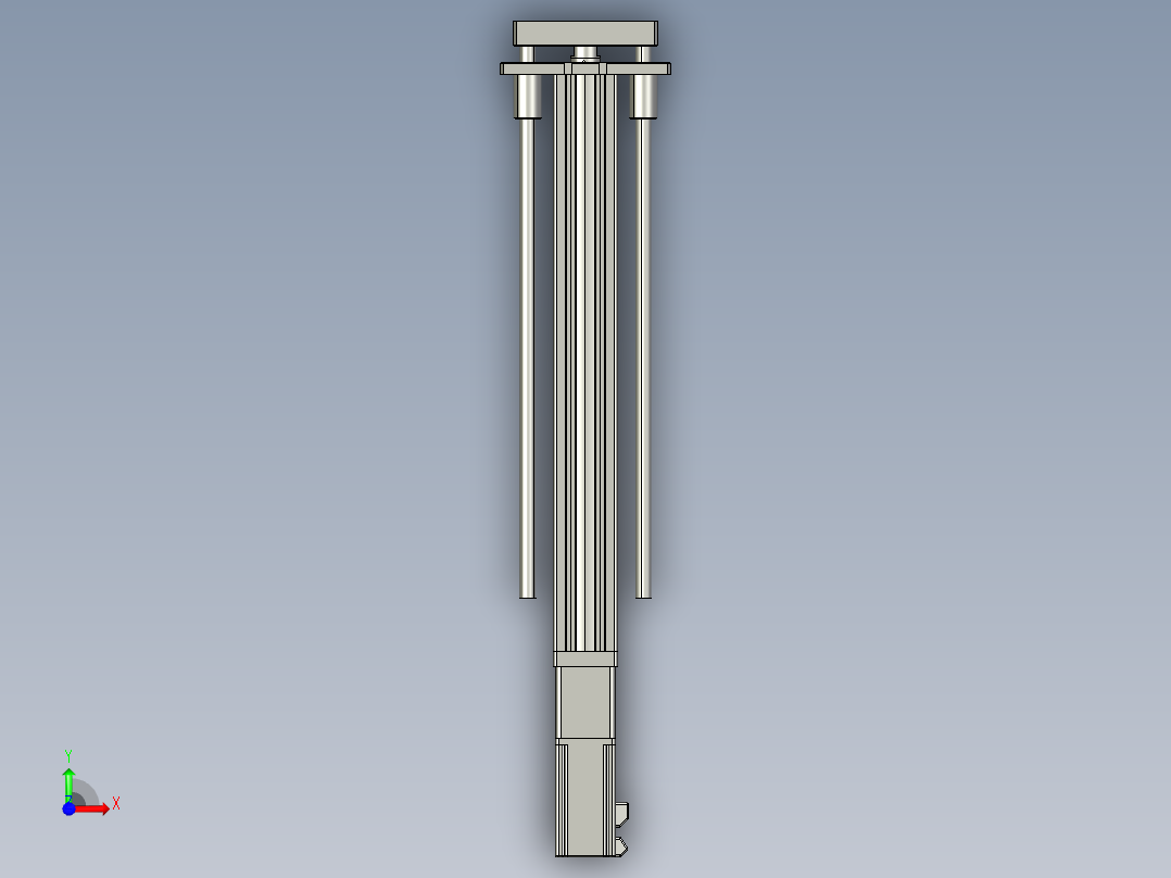 12VZ电动缸-VZ6D-S450-BC前视图