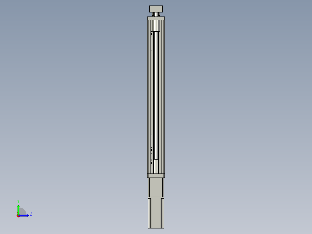 12VZ电动缸-VZ6D-S450-BC左视图
