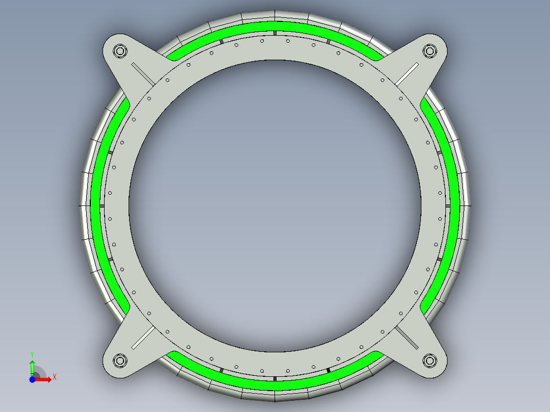 膨胀节伸缩节伸缩缝D=1700 L=1000前视图