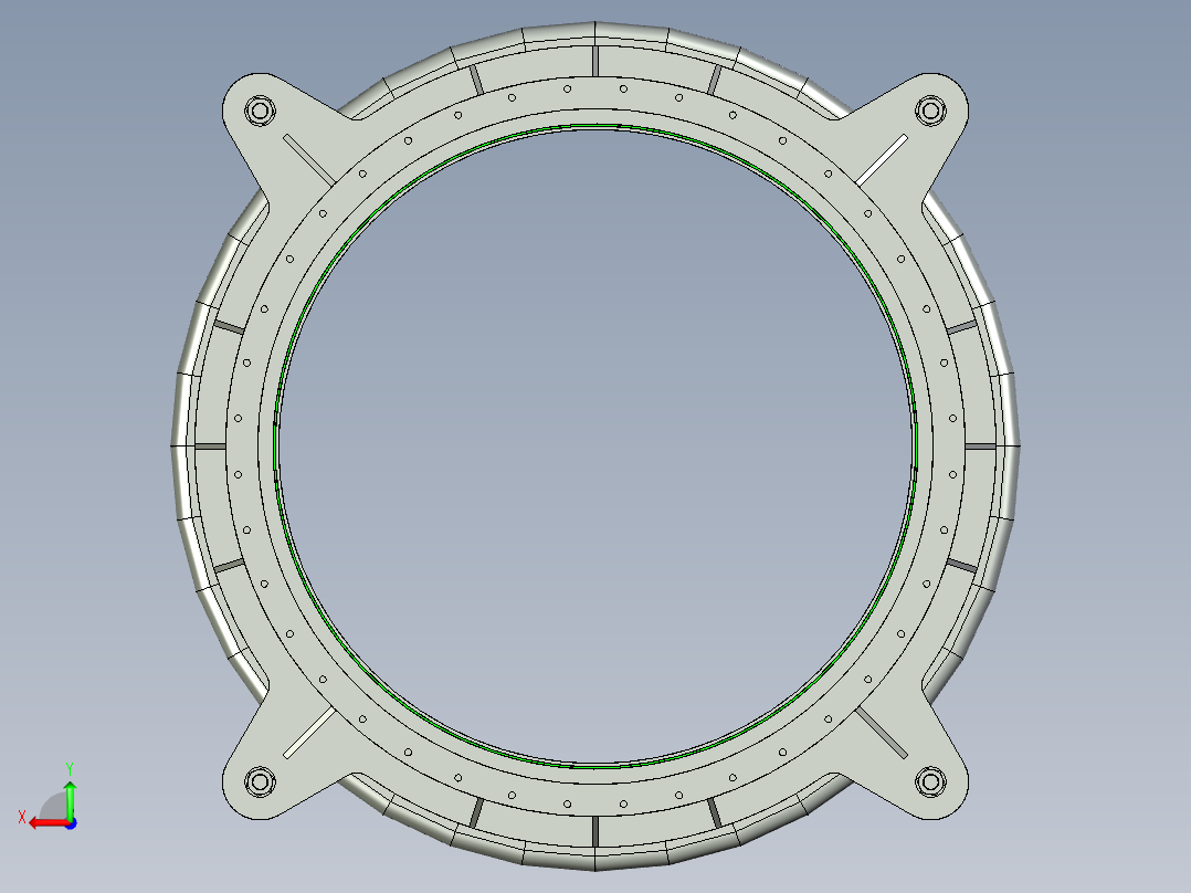 膨胀节伸缩节伸缩缝D=1700 L=1000后视图