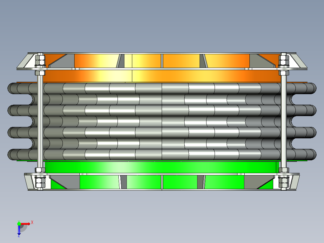 膨胀节伸缩节伸缩缝D=1700 L=1000俯视图