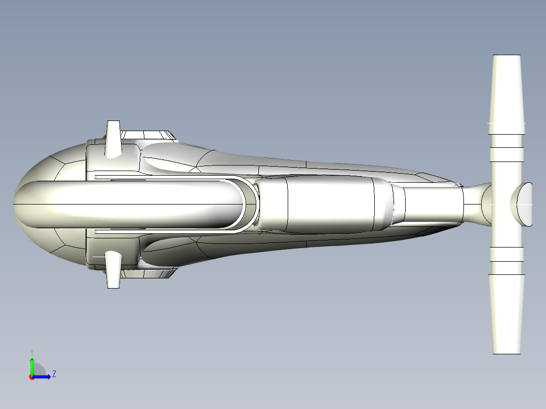 电动车模型左视图