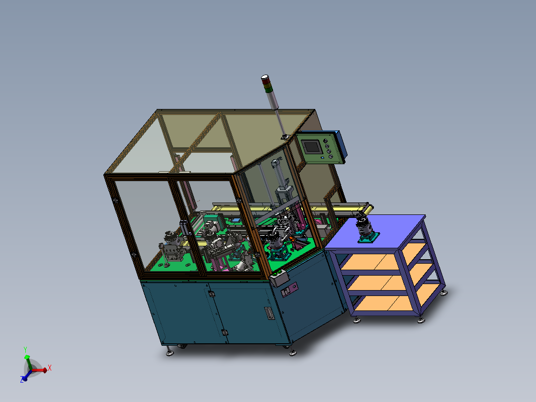 马达转子铜线剪切、铆合设备