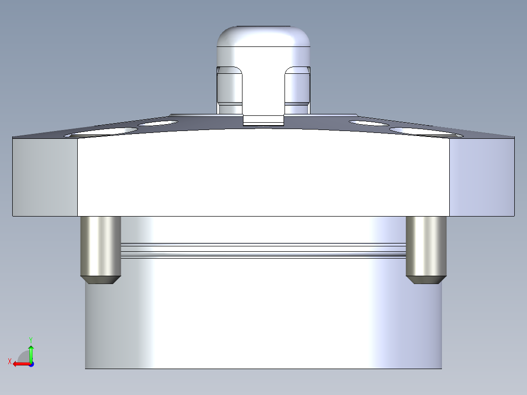 KOSMEKSFK3140-GN多系列多零件图纸模型后视图