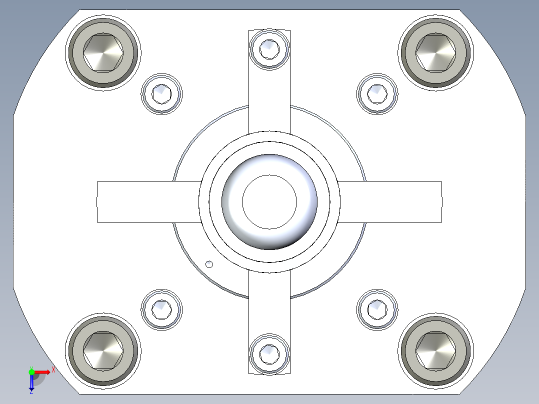 KOSMEKSFK3140-GN多系列多零件图纸模型俯视图