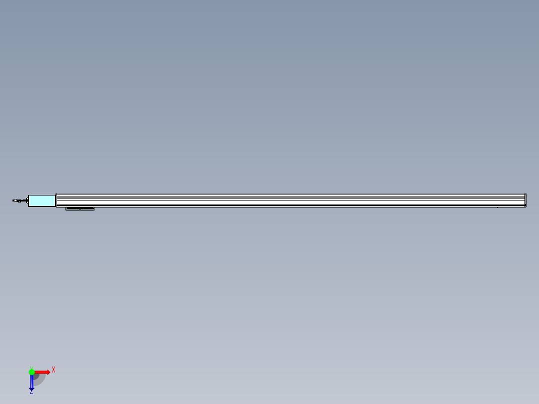 威洛博VBC同步带传动一无尘环境VBC14-L45-S2350-BR-ZP40-C3俯视图