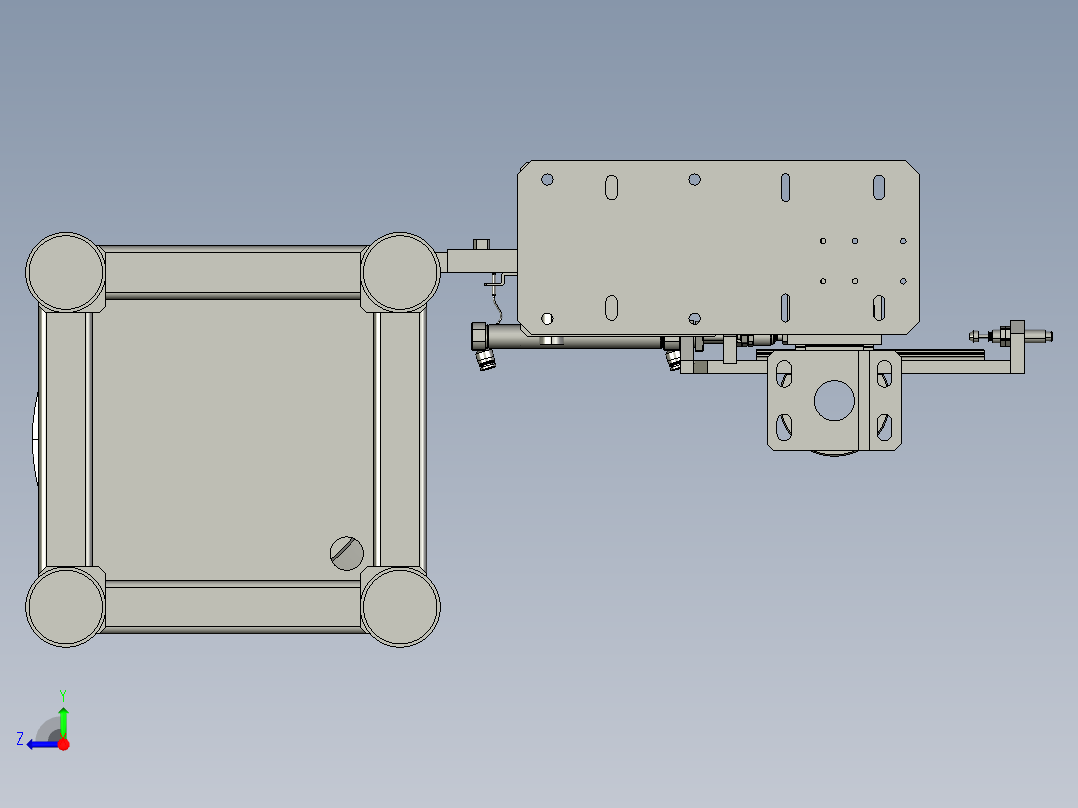 锥形产品振动盘上料-（DFG26-40)右视图