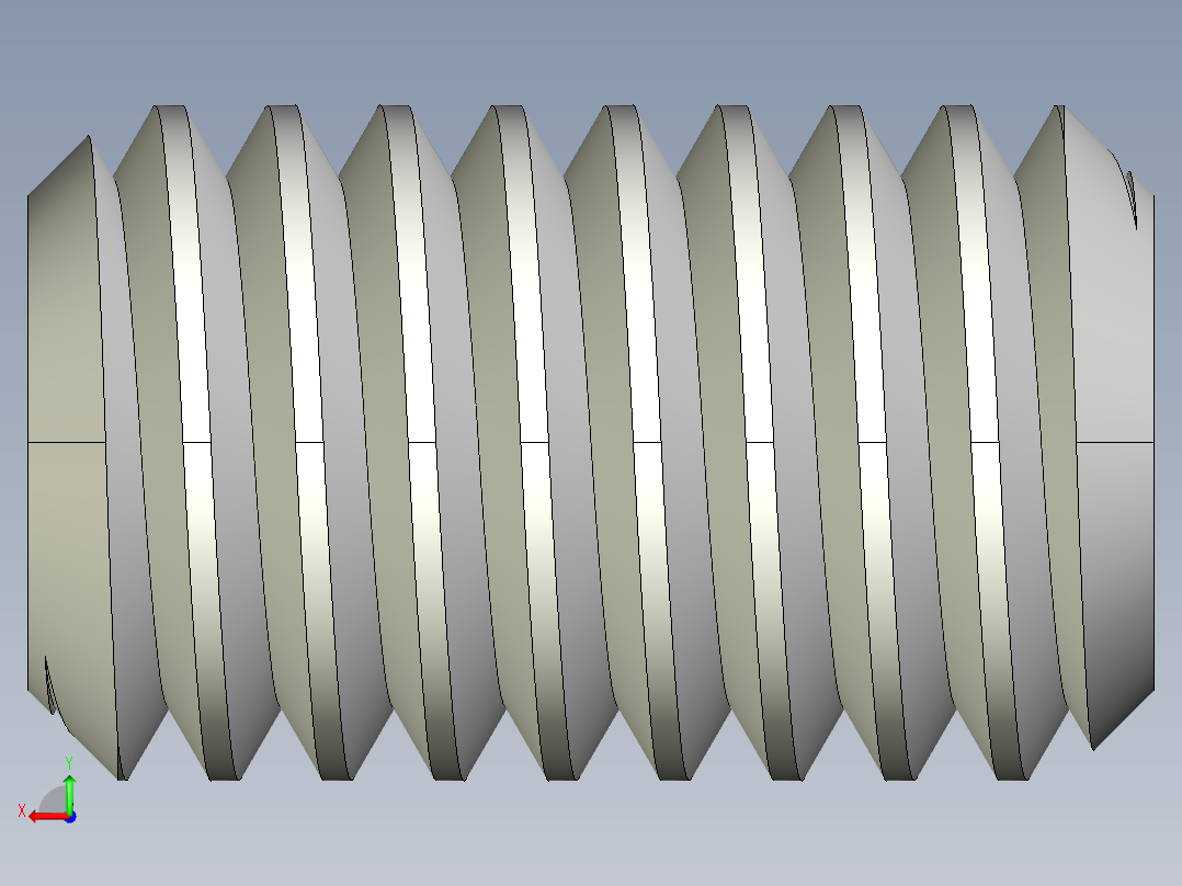 DIN 913-ISO 4026 固定螺钉-M3 L=5.STEP后视图