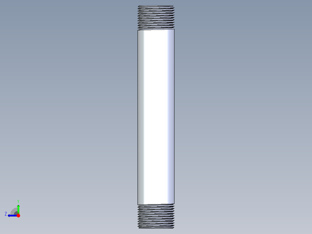 聚氯乙烯配件33-Sch80_Nipple_MPTxMPT_861-139_1in x 8in右视图