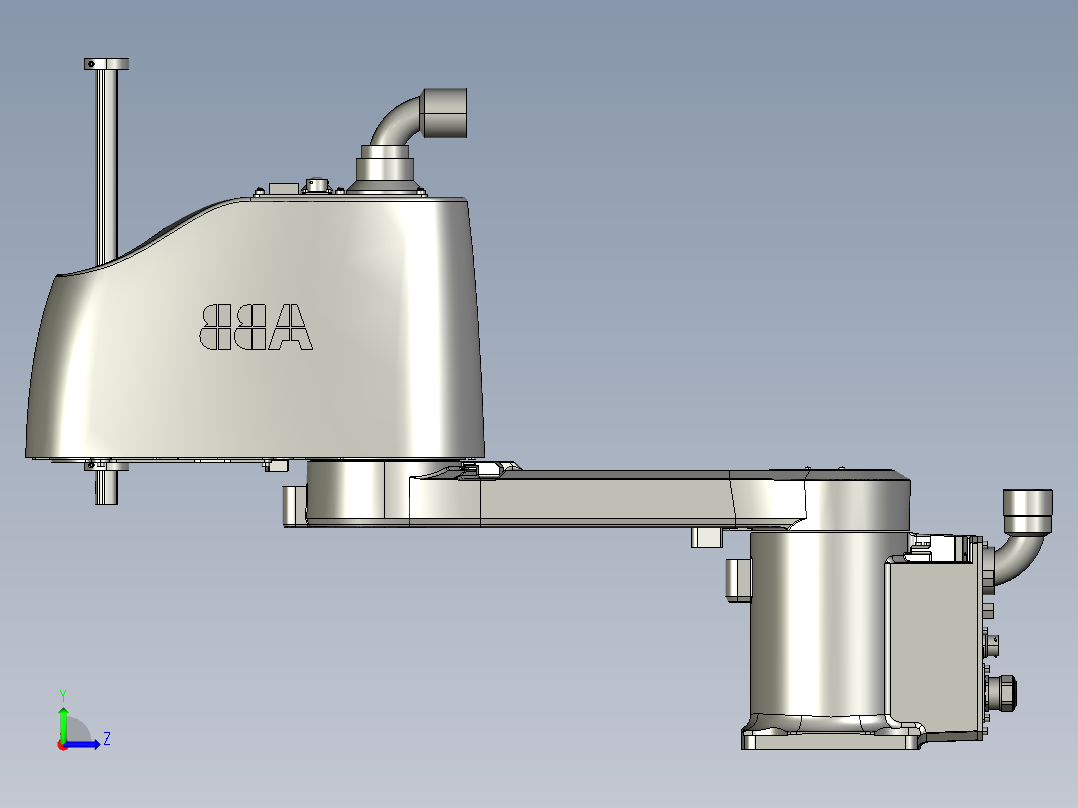 ABB全系列机器人3-3D模型 (4)左视图