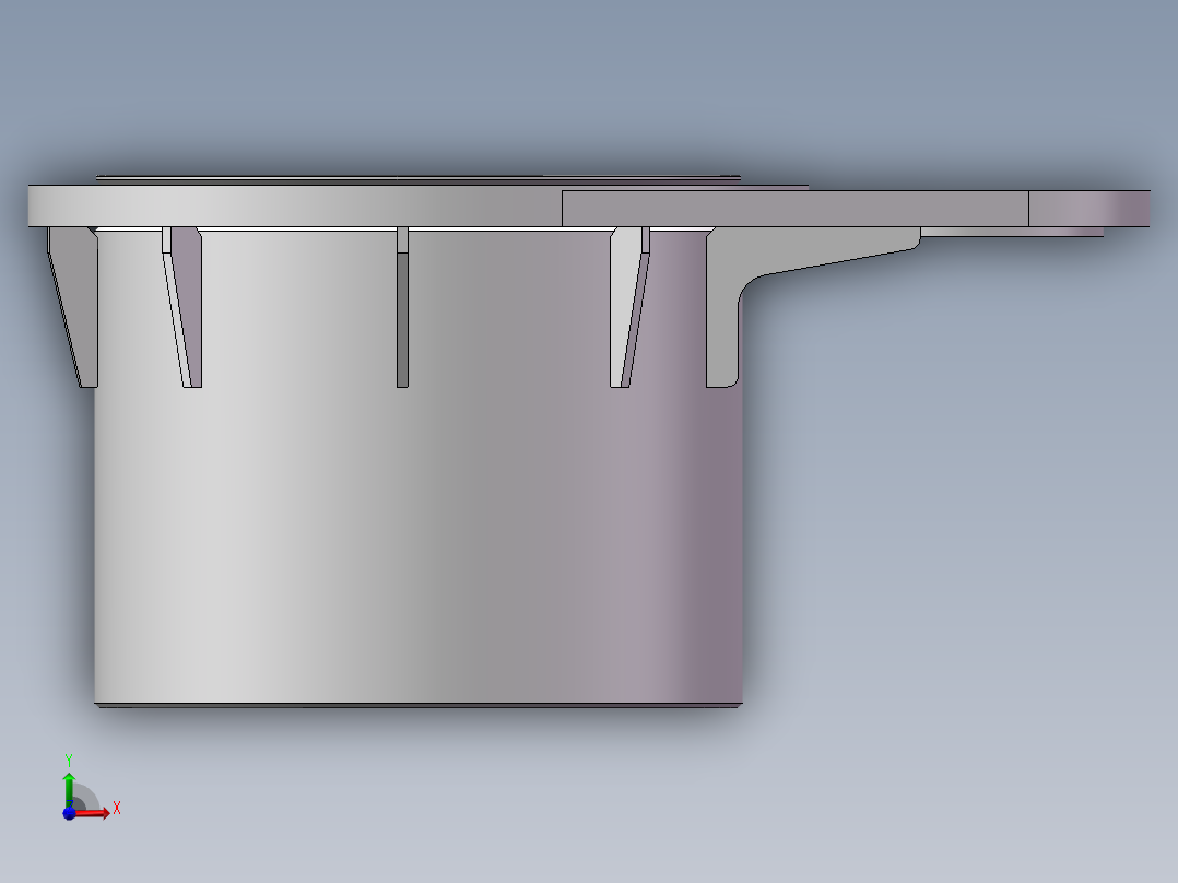 组件及其零部件图纸 - 回转座组件前视图