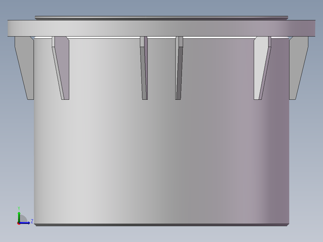 组件及其零部件图纸 - 回转座组件左视图