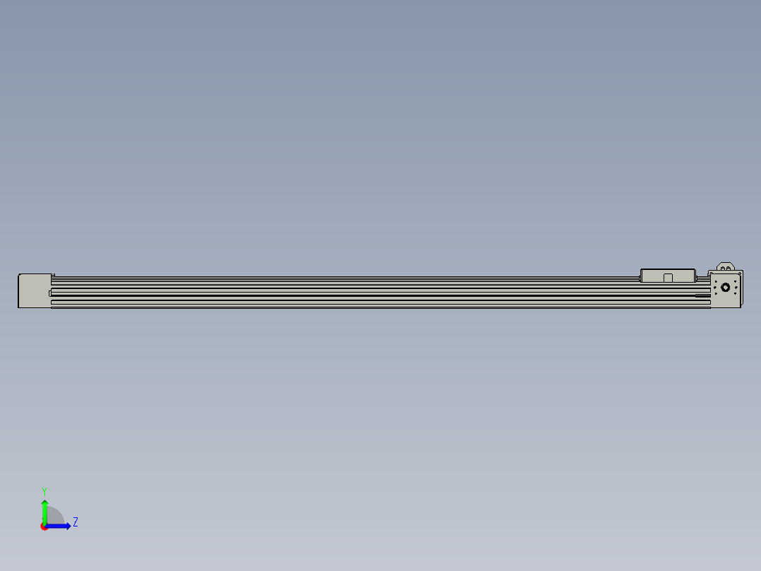 威洛博直线电机模组EB4-L80-S950-L-57-MS3左视图