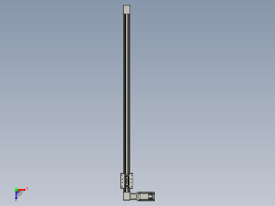 威洛博直线电机模组EB4-L80-S950-L-57-MS3俯视图