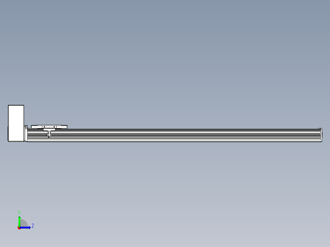 同步带全封闭直线模组TPA-HCB-110D-90-L1000-RU-Y-P40-N3左视图