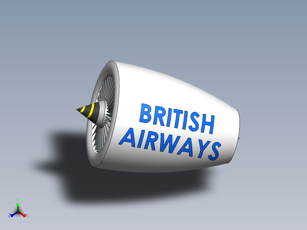 喷气发动机56---模型格式为 sw正等轴测图