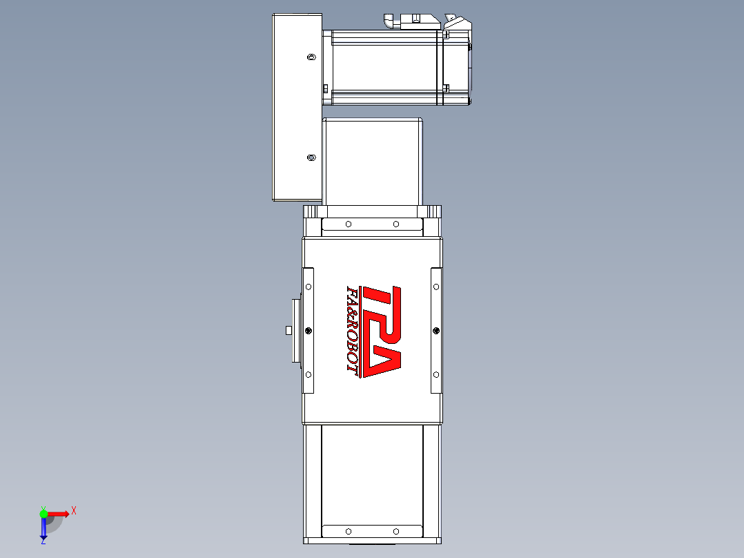 同步带全封闭直线模组TPA-HCB-110D-90-L50-MR-C-P40-N3俯视图