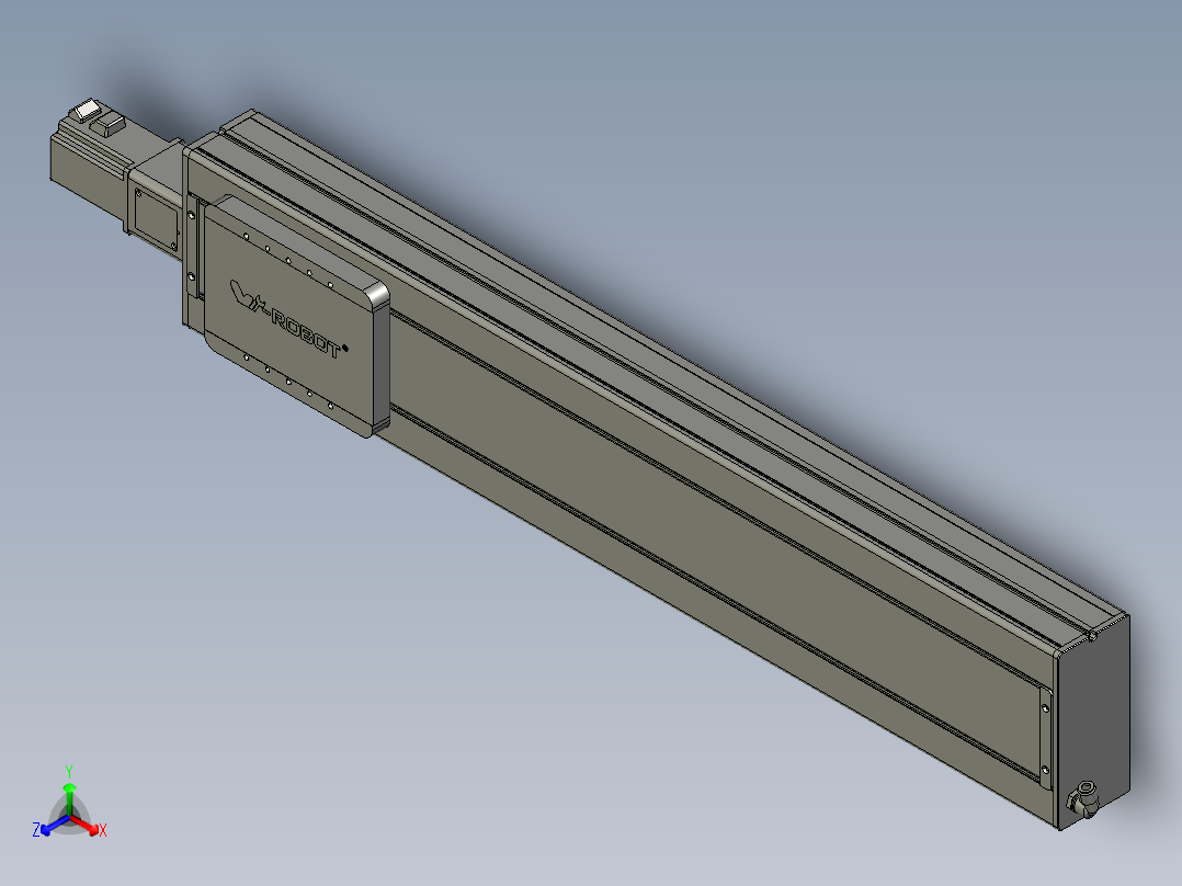 威洛博VC丝杆传动-无尘环境VC22-S900-BC-P75正等轴测图