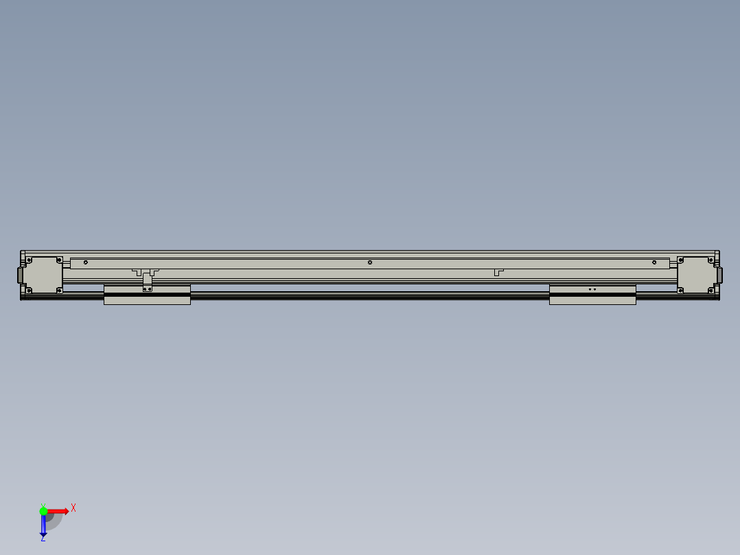 威洛博双电机滑台-VBF14S2-L100-S550-BLR-P40-C6俯视图
