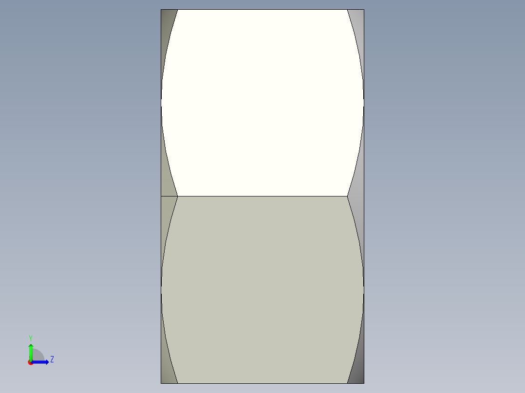 DIN 934 螺母-M16 Nut.STEP左视图